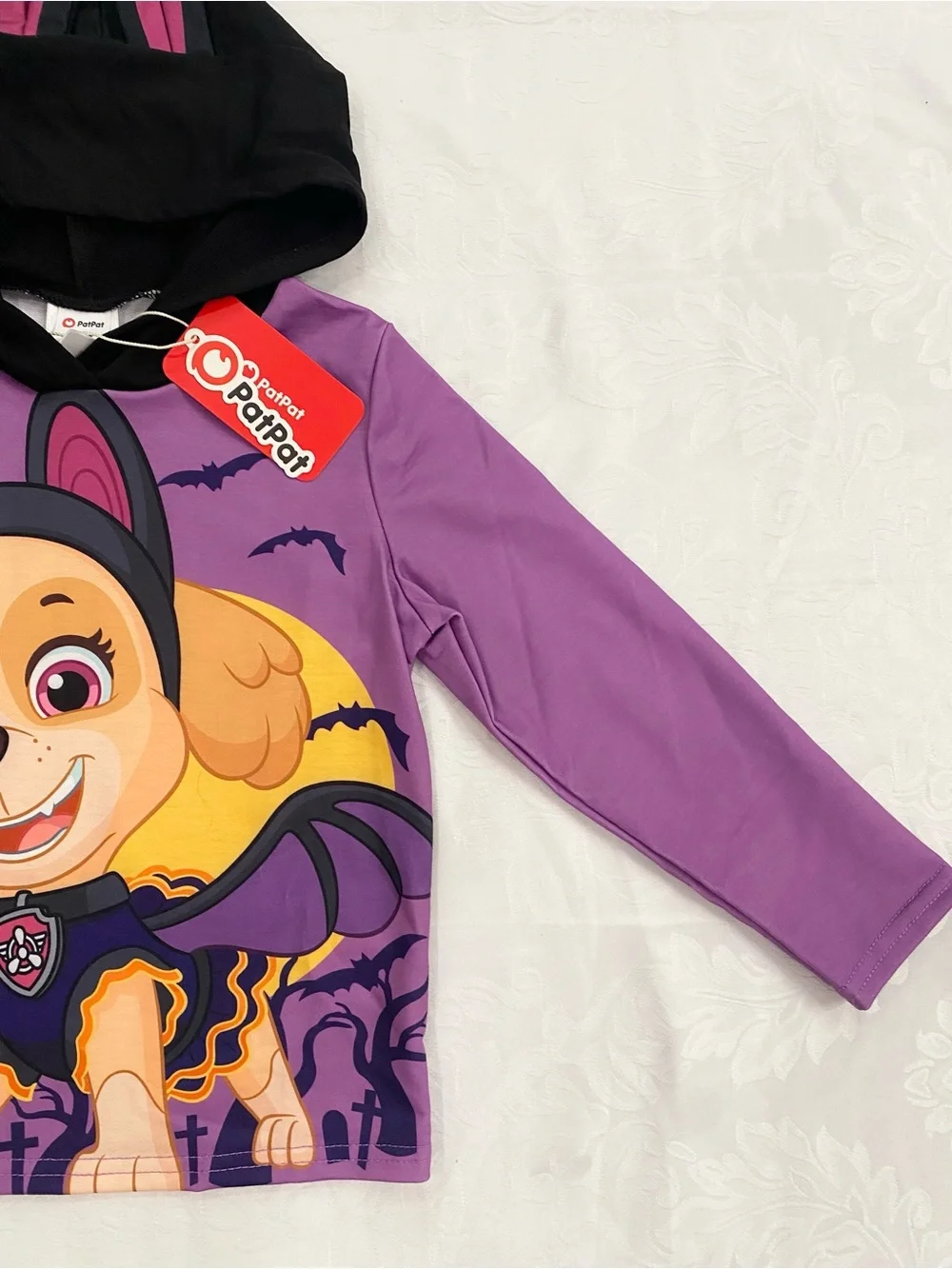 Patpat PAW Patrol Skye Purple Halloween Costume Pullover Hoodie, Size 5-6Y